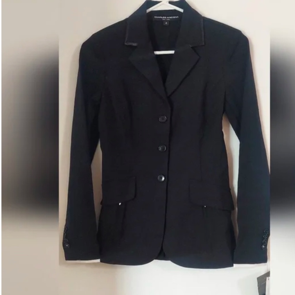 Charles Ancona Woman’s Show  Coat. Black. Women’s Size 12.